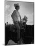 Jean Anne Evans, 14 Month Old Texas Girl, Falling Asleep on Horse with Her Mother-Allan Grant-Mounted Photographic Print