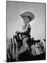 Jean Anne Evans, 14 Month Old Texas Girl Riding Horseback-Allan Grant-Mounted Photographic Print
