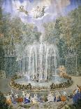 France, Versailles, Fountain in Gardens-Jean Antoine Simeon Fort-Giclee Print