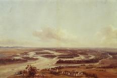 La Grande Armee Passing Danube in Vienna, November 4, 1805-Jean Antoine Simeon Fort-Framed Giclee Print