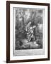 Jean Antoine Watteau and His Friend Monsieur De Julienne, Engraved by Nicolas Henri Tardieu-Jean Antoine Watteau-Framed Giclee Print