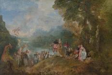 Pilgrimage to Cythera (Embarkation for Cyther), 1717-Jean Antoine Watteau-Giclee Print
