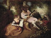 The Scale of Love-Jean Antoine Watteau-Art Print