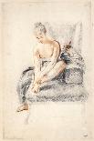 Study of a Pedlar from the Auvergne-Jean Antoine Watteau-Giclee Print