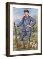 Jean as a Huntsman, 1910-Pierre Auguste Renoir-Framed Giclee Print