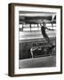 Jean Babilee, Star of Ballets Des Champs Elysees, Leaping During Practice as Other Dancers Watch-Gjon Mili-Framed Photographic Print