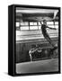 Jean Babilee, Star of Ballets Des Champs Elysees, Leaping During Practice as Other Dancers Watch-Gjon Mili-Framed Stretched Canvas