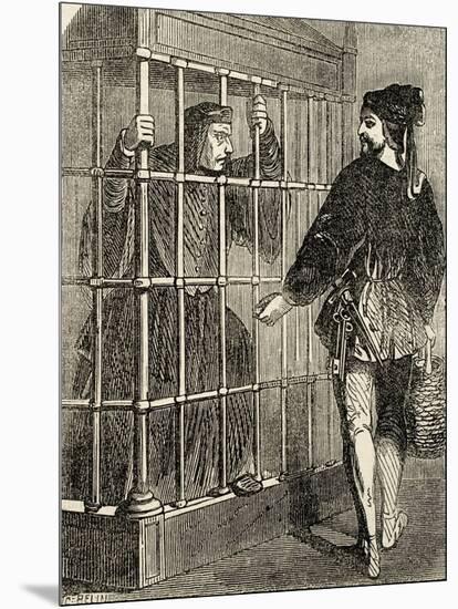 Jean Balue (1421-1491) Prisoner in the Castle of Loches-null-Mounted Giclee Print