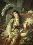 Odalisque-Jean Baptiste Ange Tissier-Stretched Canvas