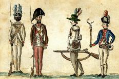 Soldiers in Uniform, 1781-84-Jean Baptiste Antoine de Verger-Laminated Giclee Print