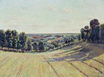 Paysage Vallonne De La Cruz, (Hilly Landscape in La Creuse) Ca. 1900-Jean-Baptiste Armand Guillaumin-Framed Giclee Print