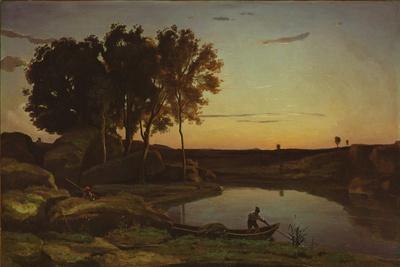 Landscape with Lake and Boatman, 1839