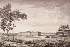 View of the London Hospital in Whitechapel Road, 1753-Jean Baptiste Claude Chatelain-Framed Stretched Canvas