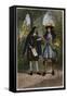 Jean Baptiste Colbert (1619-1683) and Louis XIV King of France-Stefano Bianchetti-Framed Stretched Canvas