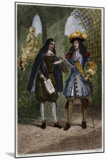 Jean Baptiste Colbert (1619-1683) and Louis XIV King of France-Stefano Bianchetti-Mounted Giclee Print