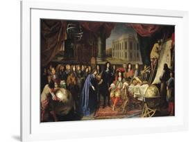 Jean-Baptiste Colbert (1619-1683) Presenting the Members of the Royal Academy of Science-Henri Testelin-Framed Giclee Print