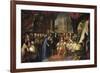 Jean-Baptiste Colbert (1619-1683) Presenting the Members of the Royal Academy of Science-Henri Testelin-Framed Giclee Print