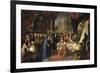 Jean-Baptiste Colbert (1619-1683) Presenting the Members of the Royal Academy of Science-Henri Testelin-Framed Giclee Print