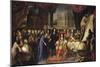 Jean-Baptiste Colbert (1619-1683) Presenting the Members of the Royal Academy of Science-Henri Testelin-Mounted Giclee Print