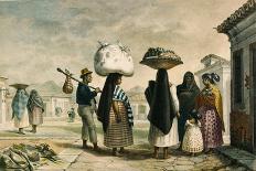 Native Women from Wild Country Seeking Work as Laundresses in Rio De Janeiro-Jean Baptiste Debret-Framed Giclee Print