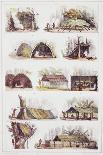 Various Types of Brazilian Huts, Engraving from Picturesque and Historic Voyage to Brazil-Jean-Baptiste Debret-Giclee Print