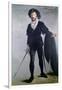 Jean Baptiste Faure (1830-1914) as Hamlet, 1877-Edouard Manet-Framed Giclee Print