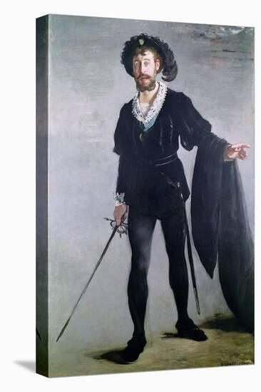 Jean Baptiste Faure (1830-1914) as Hamlet, 1877-Edouard Manet-Stretched Canvas