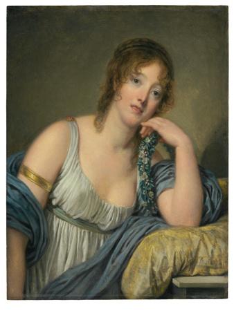 Portrait of Jeanne Philiberte Ledoux (1767–1840), half-length (oil on panel)