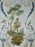 France, Chateau De Thoiry, Monkey Playing Drums, Detail of Harpsichord-Jean Baptiste Huet-Stretched Canvas