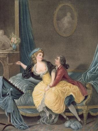'The Broken Fan', end eighteenth century