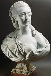 Bust of Marie-Jeanne Becu-Jean Baptiste II Lemoyne-Framed Stretched Canvas