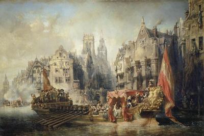 The Arrival of Fernando Alvarez De Toledo, Duke of Alba at Rotterdam in 1567, 1844