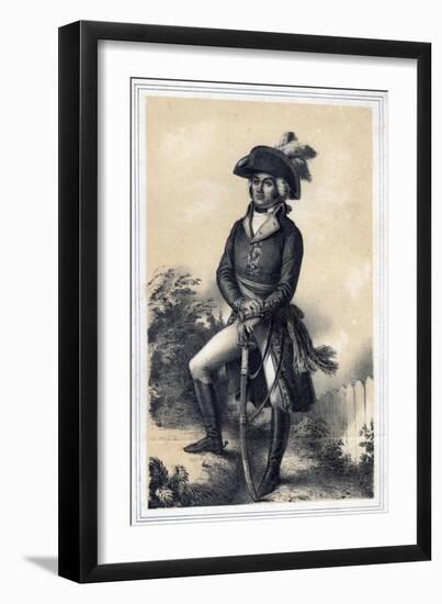 Jean-Baptiste Jourdan, Marshal of France, 19th Century-Jules Alfred Vincent Rigo-Framed Giclee Print