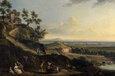 Storming of the Bastille, July 14th 1789-Jean Baptiste Lallemand-Framed Stretched Canvas