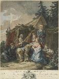 The Young Shepherdess, Plate Two from Divers Habillements Des Peuples Du Nord, 1765-Jean-Baptiste Le Prince-Giclee Print