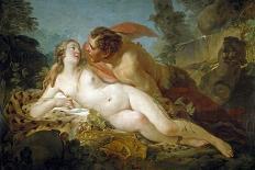 Jupiter and Antiope Par Pierre, Jean-Baptiste Marie (1714-1789), 1745-1747 - Oil on Canvas, 114X197-Jean Baptiste Marie Pierre-Stretched Canvas