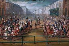 Grand Dauphins Carousel in Courtyard of Stables at Versailles-Jean-Baptiste Martin-Giclee Print