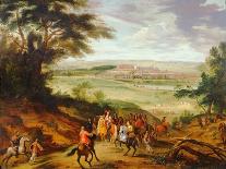 The Town and Chateau of Versailles from the Butte De Montboron, Where Louis XIV (1638-1715)-Jean-Baptiste Martin-Giclee Print