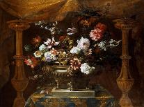 Still Life with Flowers in a Silver Vase with Perfume Burners, C.1690-99-Jean-Baptiste Monnoyer-Giclee Print