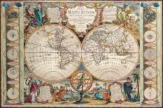 Antique Map, Mappe Monde, 1755-Jean-baptiste Nolin-Laminated Art Print