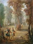 A Deer Chased by Dogs, 1725-Jean-Baptiste Oudry-Giclee Print