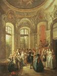 Fete Galante, Music and Dancing-Jean Baptiste Pater-Framed Stretched Canvas