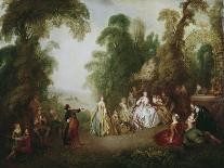 Bathers in a Park-Jean-Baptiste Joseph Pater-Giclee Print