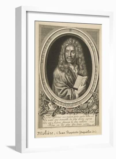 Jean-Baptiste Poquelin (1622-1673) known as Molière-Nicolas Habert-Framed Giclee Print