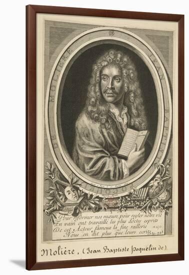 Jean-Baptiste Poquelin (1622-1673) known as Molière-Nicolas Habert-Framed Giclee Print