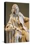 Jean Baptiste Poquelin known as Moliere, 18Th Century (Marble)-Jean-jacques Caffieri-Stretched Canvas