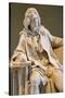 Jean Baptiste Poquelin known as Moliere, 18Th Century (Marble)-Jean-jacques Caffieri-Stretched Canvas