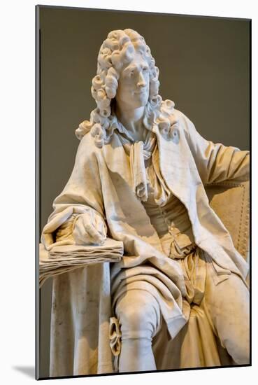Jean Baptiste Poquelin known as Moliere, 18Th Century (Marble)-Jean-jacques Caffieri-Mounted Giclee Print