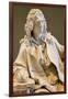 Jean Baptiste Poquelin known as Moliere, 18Th Century (Marble)-Jean-jacques Caffieri-Framed Giclee Print