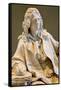 Jean Baptiste Poquelin known as Moliere, 18Th Century (Marble)-Jean-jacques Caffieri-Framed Stretched Canvas